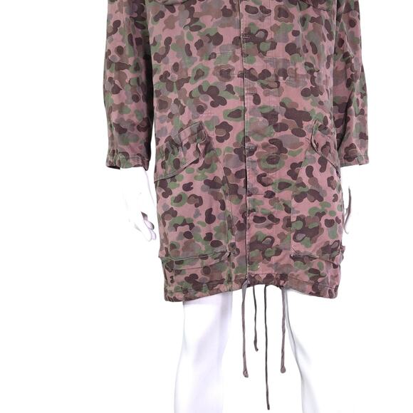 Soviet Union Camo Coat 96-100 / 3-4 Hood Slit Back Military Uniform - Picture 5 of 16